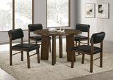 Strouse Black/Walnut 5-piece Dining Set by Coaster at Eve Furniture
