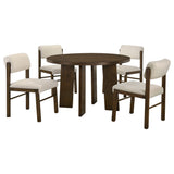 Strouse Cream/Walnut 5-piece Dining Set by Coaster at Eve Furniture
