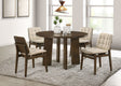 Strouse Cream/Walnut 5-piece Dining Set by Coaster at Eve Furniture