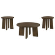 Strouse Dark Walnut Coffee Table Set by Coaster at Eve Furniture