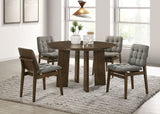Strouse Grey/Walnut 5-piece Dining Set by Coaster at Eve Furniture