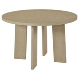 Strouse Natural Oak 47-inch Round Wood Dining Room Table by Coaster at Eve Furniture