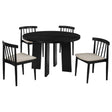 Strouse Wheat/Black 5-piece Dining Set by Coaster at Eve Furniture
