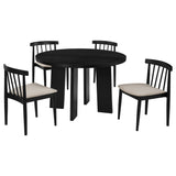 Strouse Wheat/Black 5-piece Dining Set by Coaster at Eve Furniture