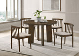 Strouse Wheat/Walnut 5-piece Dining Set by Coaster at Eve Furniture