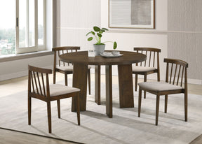 Strouse Wheat/Walnut 5-piece Dining Set by Coaster at Eve Furniture