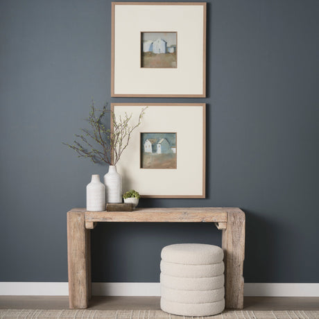 Structured View II by Mercana Studio a Hand Embellished Framed Art Print Matted under Glass by Mercana at Eve Furniture
