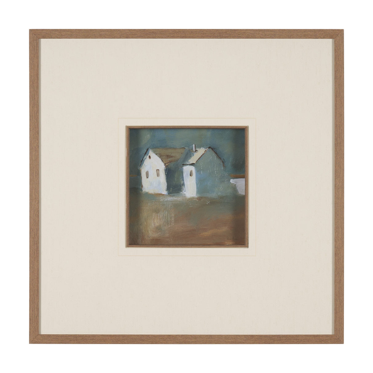 Structured View II by Mercana Studio a Hand Embellished Framed Art Print Matted under Glass by Mercana at Eve Furniture