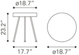 Stuart Side Table Natural by Zuomod at Eve Furniture