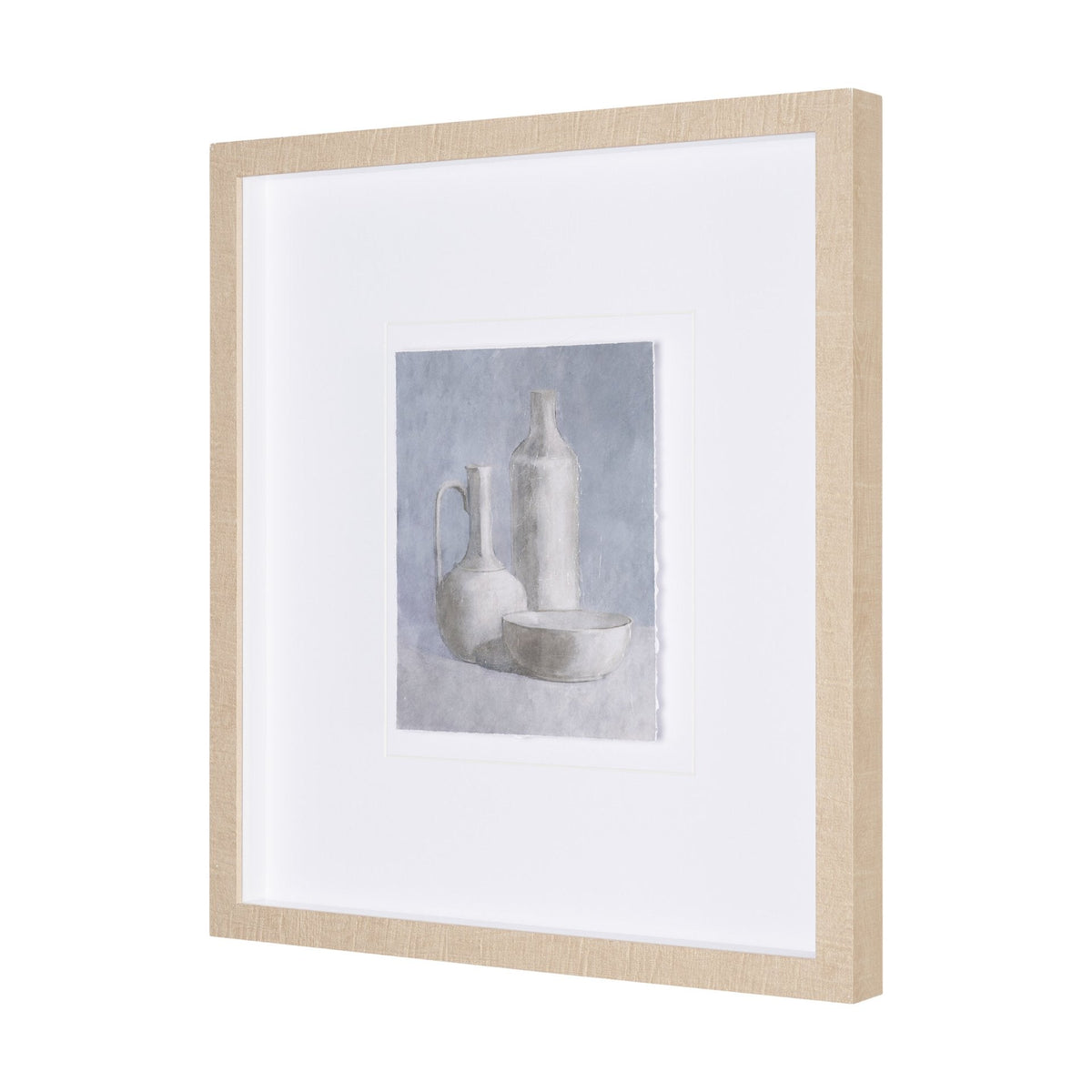 Studies in White and Ash: Study IV by Mercana Studio Textured Framed Artwork Matted under Glass by Mercana at Eve Furniture
