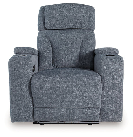 Studio Cave Steel Power Recliner by Ashley at Eve Furniture