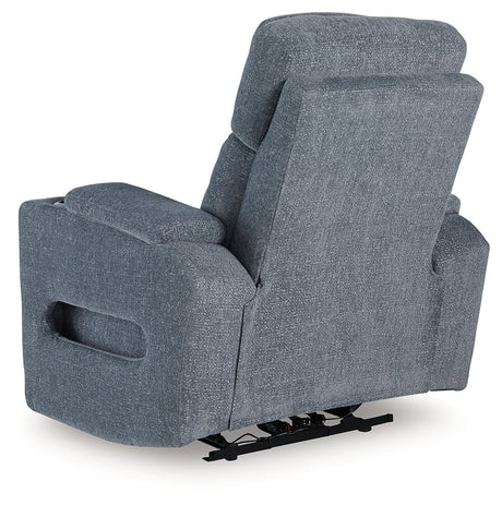 Studio Cave Steel Power Recliner by Ashley at Eve Furniture