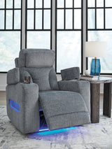 Studio Cave Steel Power Recliner by Ashley at Eve Furniture