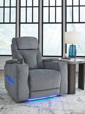 Studio Cave Steel Power Recliner by Ashley at Eve Furniture