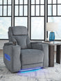 Studio Cave Steel Power Recliner by Ashley at Eve Furniture