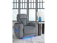 Studio Cave Steel Power Recliner by Ashley at Eve Furniture