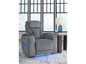 Studio Cave Steel Power Recliner by Ashley at Eve Furniture