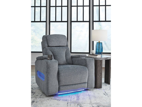 Studio Cave Steel Power Recliner by Ashley at Eve Furniture