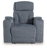 Studio Cave Steel Power Reclining Loveseat and Power Recliner by Ashley at Eve Furniture