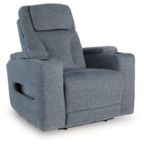 Studio Cave Steel Power Reclining Loveseat and Power Recliner by Ashley at Eve Furniture