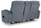 Studio Cave Steel Power Reclining Sofa and Loveseat by Ashley at Eve Furniture