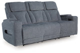 Studio Cave Steel Power Reclining Sofa and Loveseat by Ashley at Eve Furniture