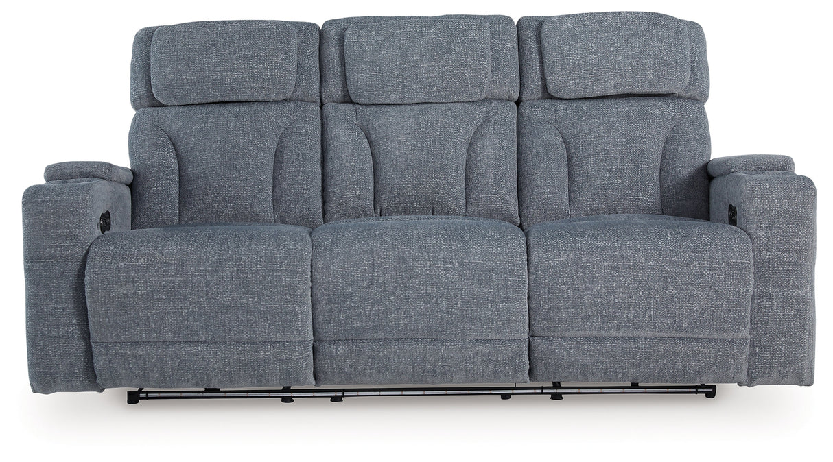 Studio Cave Steel Power Reclining Sofa by Ashley at Eve Furniture