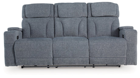 Studio Cave Steel Power Reclining Sofa by Ashley at Eve Furniture