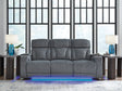 Studio Cave Steel Power Reclining Sofa by Ashley at Eve Furniture