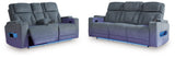 Studio Steel Cave Sofa and Loveseat by Ashley at Eve Furniture