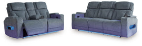 Studio Steel Cave Sofa and Loveseat by Ashley at Eve Furniture