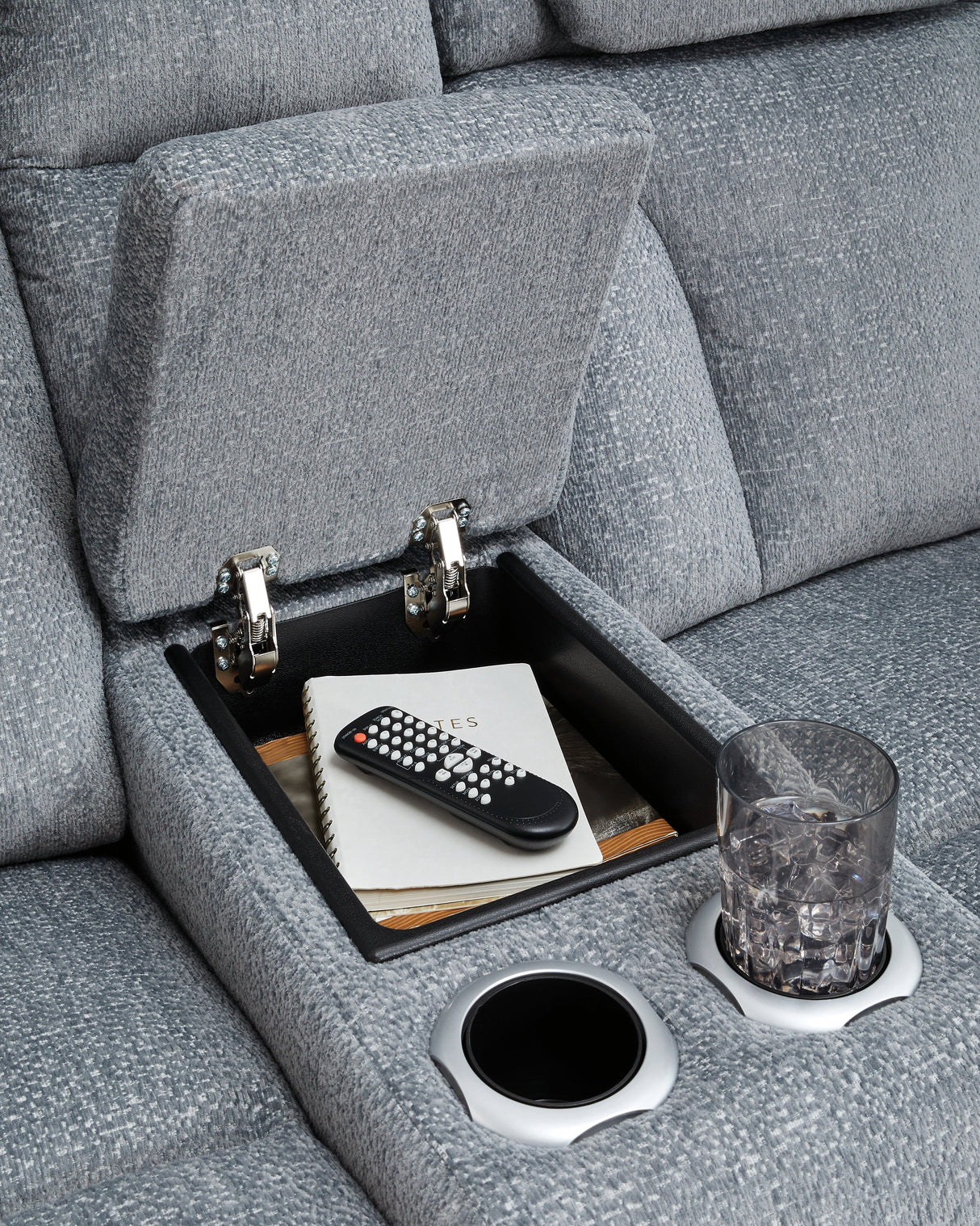 Studio Steel Cave Sofa and Loveseat by Ashley at Eve Furniture