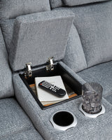 Studio Steel Cave Sofa and Loveseat by Ashley at Eve Furniture