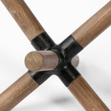 Stuhrling I (Small) 7L x 7W Brown Wood W/ Black Metal Jack by Mercana at Eve Furniture