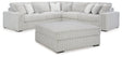 Stupendous 3-Piece Sectional with Ottoman in Alloy by Ashley at Eve Furniture