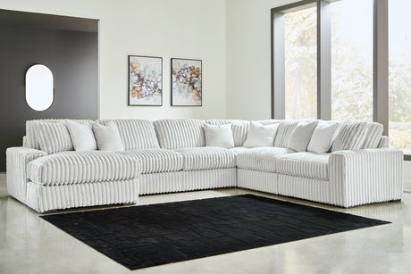 Stupendous 6-Piece Sectional with LAF Chaise by Ashley at Eve Furniture