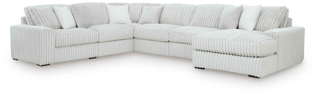 Stupendous 6-Piece Sectional with RAF Chaise by Ashley at Eve Furniture
