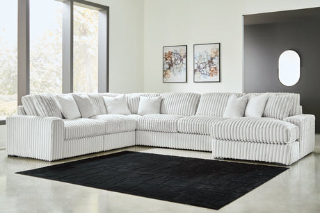 Stupendous 6-Piece Sectional with RAF Chaise by Ashley at Eve Furniture