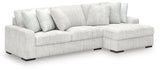 Stupendous Alloy 2-Piece Right Arm Facing Chaise Sectional by Ashley at Eve Furniture