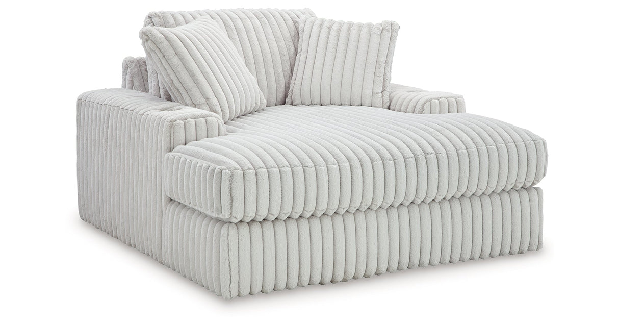 Stupendous Alloy 3-Piece Sectional and Oversized Chaise by Ashley at Eve Furniture