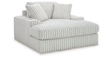 Stupendous Alloy 3-Piece Sectional and Oversized Chaise by Ashley at Eve Furniture
