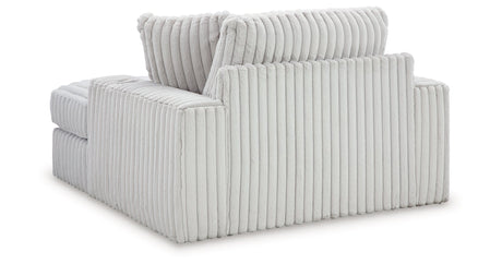 Stupendous Alloy 3-Piece Sectional and Oversized Chaise by Ashley at Eve Furniture