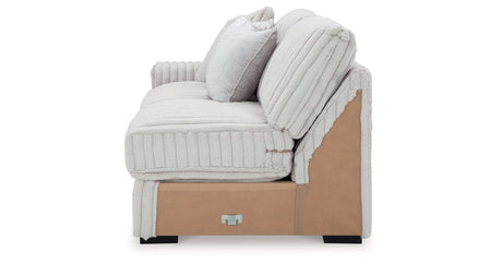 Stupendous Alloy 3-Piece Sectional and Oversized Chaise by Ashley at Eve Furniture