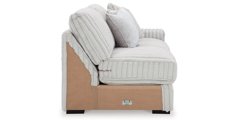 Stupendous Alloy 3-Piece Sectional and Oversized Chaise by Ashley at Eve Furniture