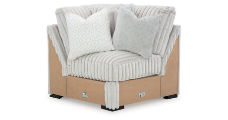 Stupendous Alloy 3-Piece Sectional and Oversized Chaise by Ashley at Eve Furniture