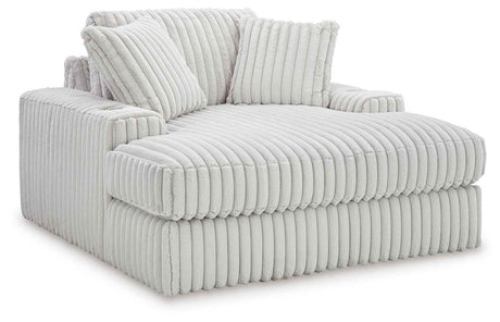 Stupendous Alloy 3-Piece Sectional and Oversized Chaise by Ashley at Eve Furniture