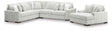 Stupendous Alloy 3-Piece Sectional and Oversized Chaise by Ashley at Eve Furniture