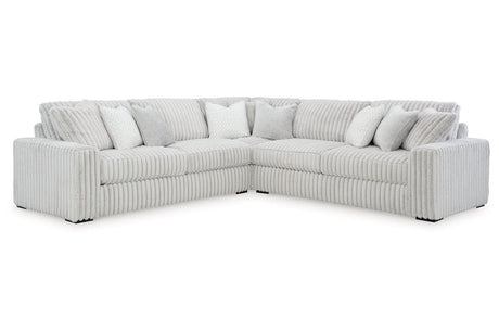 Stupendous Alloy 3-Piece Sectional by Ashley at Eve Furniture
