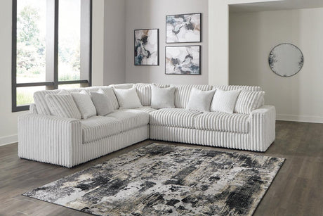 Stupendous Alloy 3-Piece Sectional by Ashley at Eve Furniture