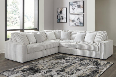 Stupendous Alloy 3-Piece Sectional by Ashley at Eve Furniture